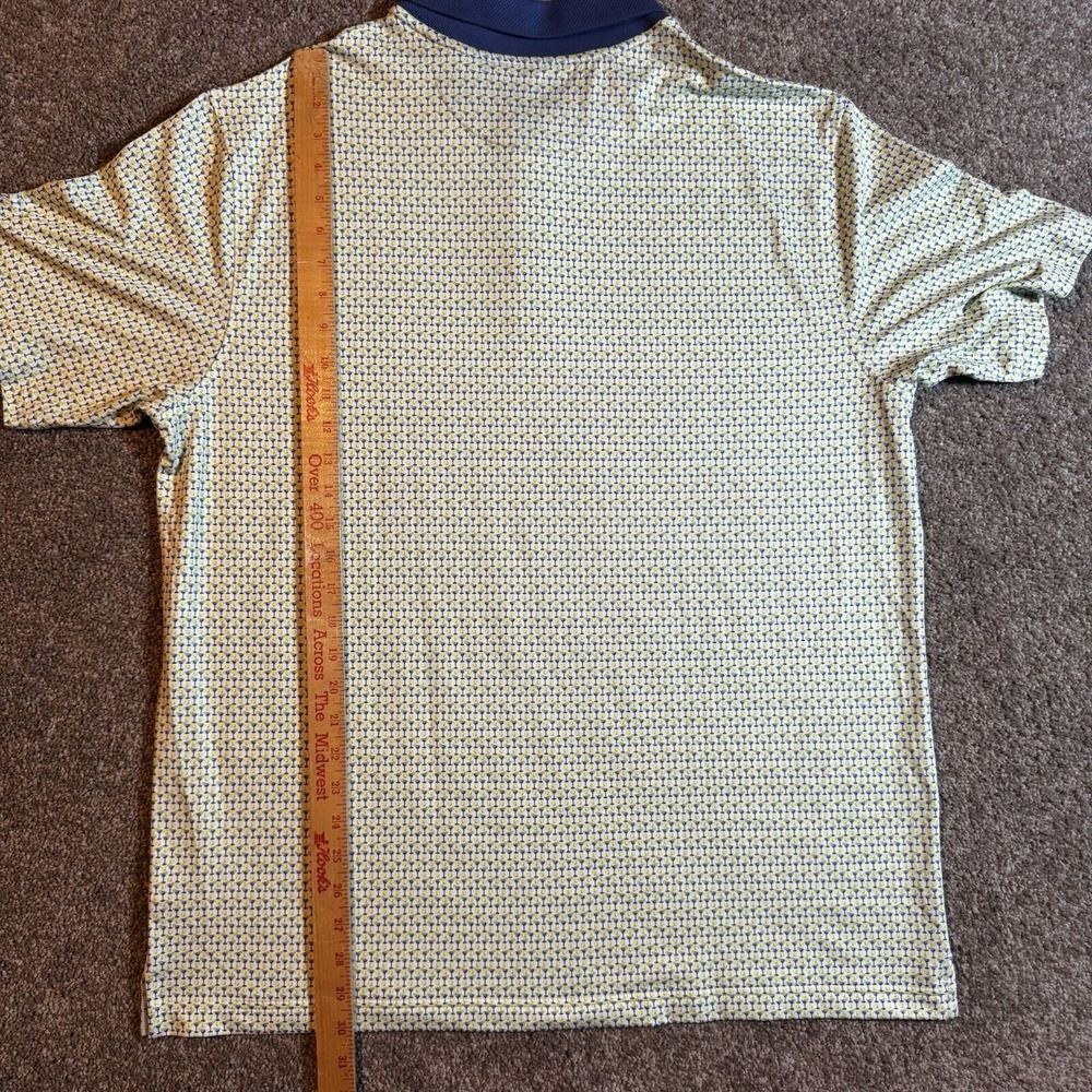 Walter Hagen Clubhouse Golf Polo Moisture Wicking Stretch White Lime XL - Picture 4 of 5